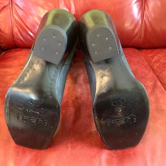 JOHN FLUEVOG Matt Black Square Toe Boots (Cowboy) - W11, M9 - Picture 6 of 15